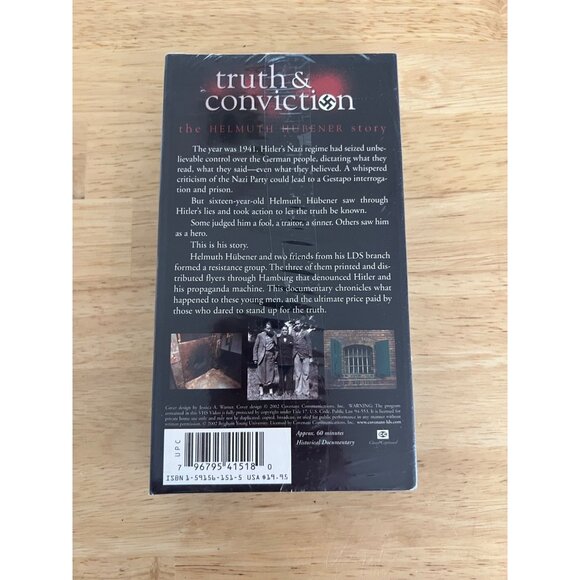 Truth & Conviction: The Helmuth Hubener Story VHS Historical Documentary NEW - Picture 4 of 4